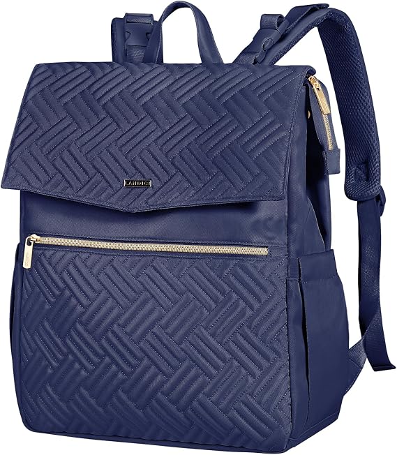 LANDICI Baby Changing Bag Backpack, Multifunction Nappy Change Back Pack Stylish Baby Travel Diaper Bags with Changing Mat, Stroller Straps for Mum Dad Boy Girls,Navy Blue