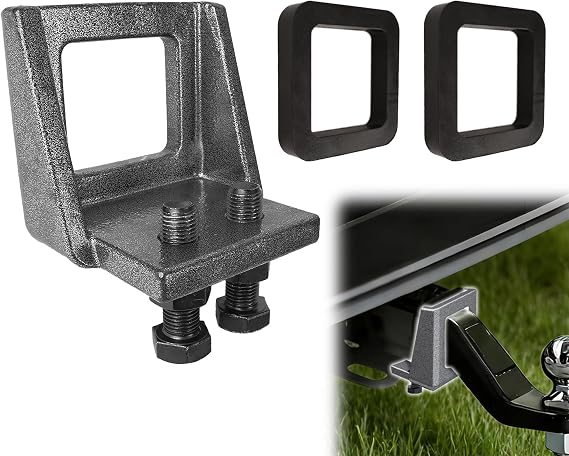 Anti-Rattle Hitch Clamp for 2 Trailer Receiver Hitch, 2 Pads | Reduces Rattle, Vibration Reduction, Rustproof, Corrosion Resistant, Easy Installation
