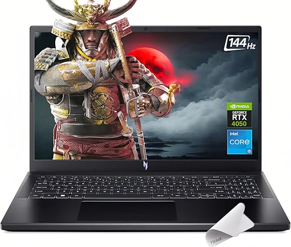 Acer Nitro V 15.6-inch FHD 144Hz Gaming Laptop, Intel Core i5-13420H, NVIDIA GeForce RTX 4050, Windows 11(16GB RAM | 512GB PCIe SSD)