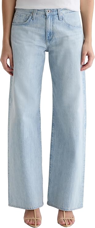 AG Adriano Goldschmied Women's Adria Low Rise Baggy Wide Leg Pants