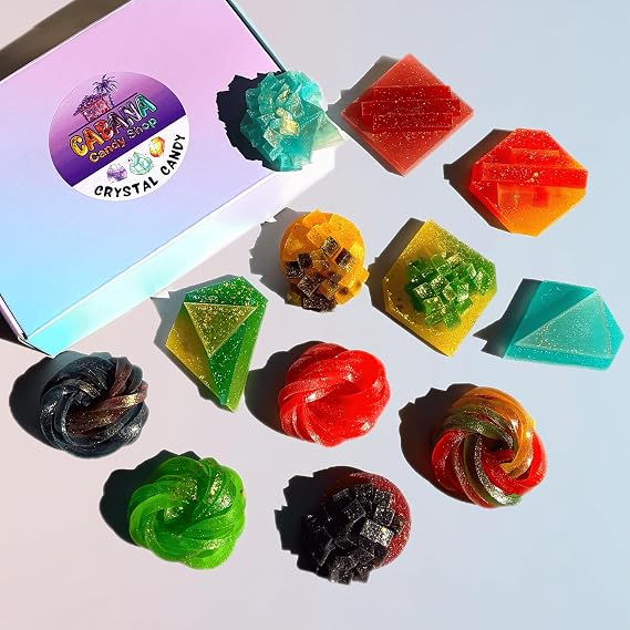 Cabana Candy Shop Crystal Candy - 12 Piece Variety Box