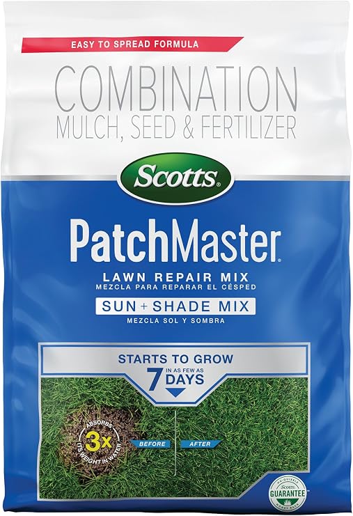 Scotts PatchMaster Lawn Repair Mix Sun + Shade Mix, 4.75 lbs.