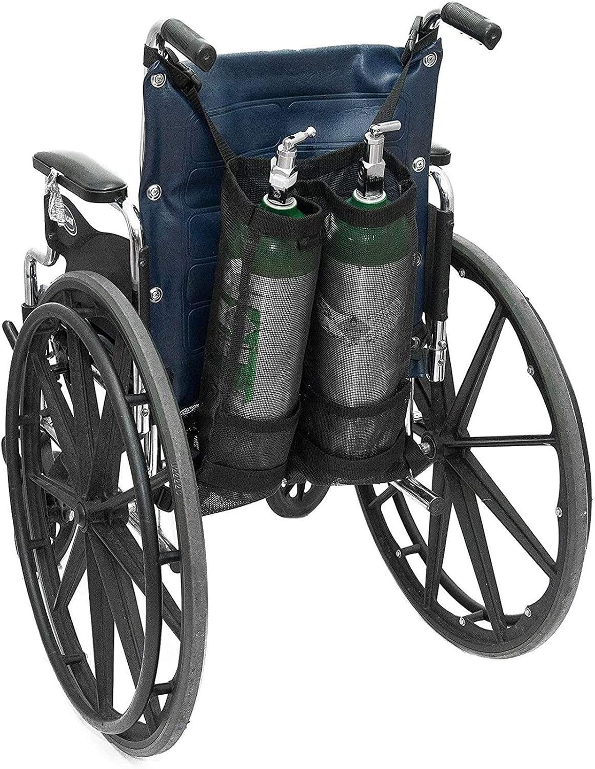 Double Oxygen Cylinder Bag, Portable Wheelchair Tank Carry Backpack Bag Holder Fits D and E Cylinders Bottle, for & Walker