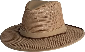 Henschel Hats Original Aussie Breezer - Wide-Brim Sun Hat for Men with Adjustable Chin Cord | Perfect Mens Summer Hat