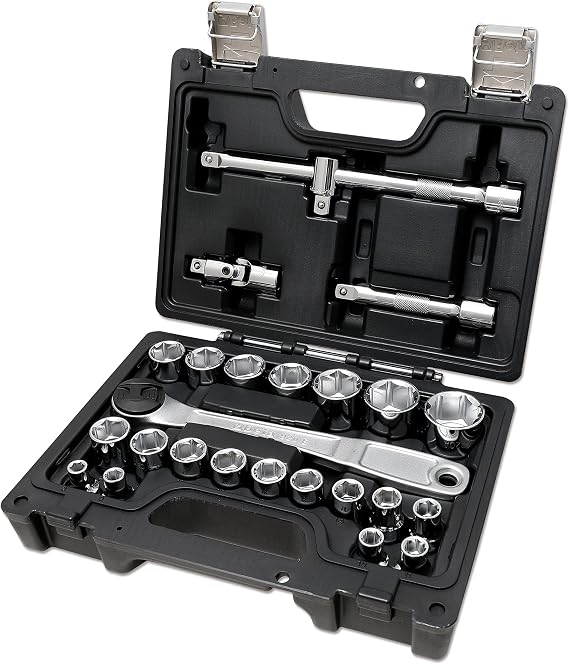 Beta 923E/C25 25-Piece 1/2" Drive Socket and Accessories Set, Metric 8mm-32mm