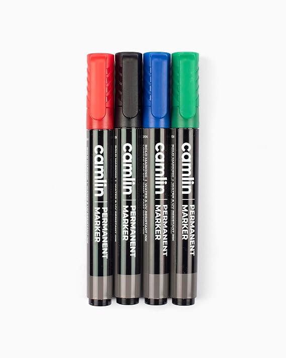 Camlin Permanent Marker Pen - 4 Pieces