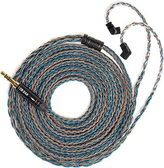 KBEAR ST16 Plus 2 Meter Earphone Cable with QDC Type Pin for KZ ZSN/ZSN PRO/EDX PRO/ZS10 PRO/ZSN PRO X/ASX/ZAS/ZVX/AS16/DQS/D-Fi/PR2/PR3 CCA CRA/C12/C10 QDC 3.3 5mm