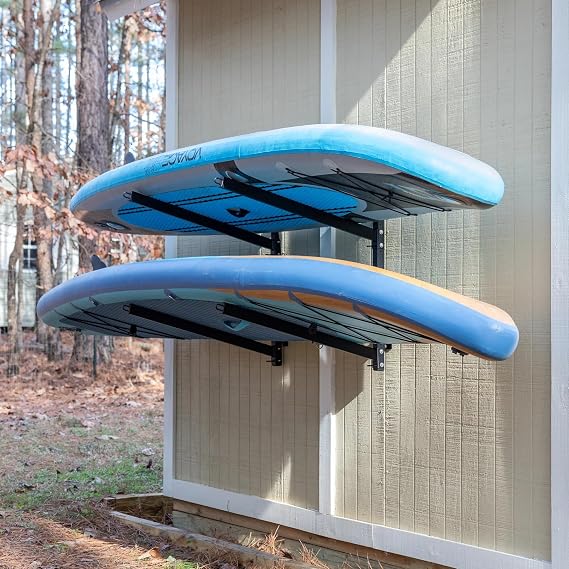 StoreYourBoard Paddle Board & Surfboard Wall Mounted Rack, Holds 2 Boards