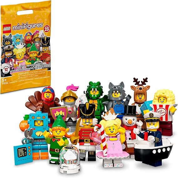 LEGO Minifigure Series 23 71034 Limited Edition Building Toy Set, Imaginative Gift for Kids 5+ and Boys 1 in 12, Small, 6379517