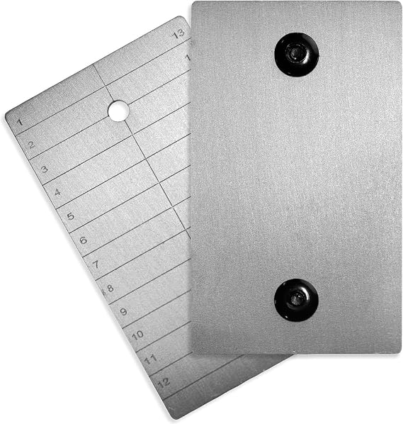 ColdTi - Titanium Bitcoin Seed Plates for Ultra-Secure Ethereum and Crypto Seed Phrase Storage - Premium Phrase Metal - Includes 2 Plates and Seals