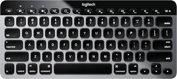 Logitech EasySwitch K811 Wireless Bluetooth Keyboard for Mac, iPad, iPhone, Apple TV