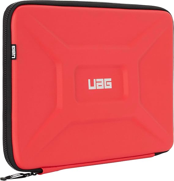 URBAN ARMOR GEAR UAG Large Sleeve for 15-16" Laptop, Compatible with MacBook Pro 16"/14" M4 2024, MacBook Air 15" M4 2025, Rugged Tactile Grip Weatherproof Protective Slim Laptop/Tablet Sleeve, Magma