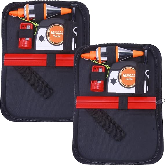 2 PCS Plumb Bob Magnetic - 10.7 oz(305g) Plumb Rite With 14.5 ft(4.5m) String,Sharpener,2 Pencils,Line Reel Used in Construction Can Automatically Stretch the Line and Quickly Stabilize the Plumb Bobs