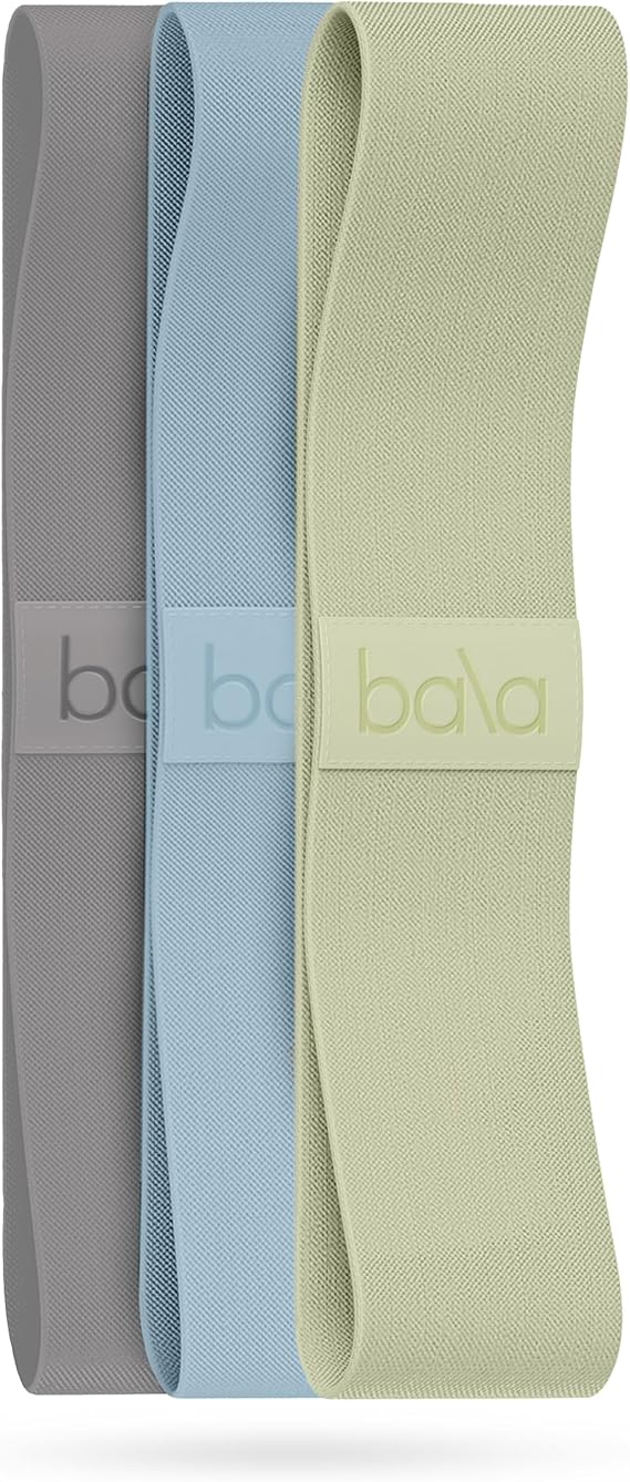 Bala Bands Resistance Bands, Non-Slip Fabric Exercise Bands