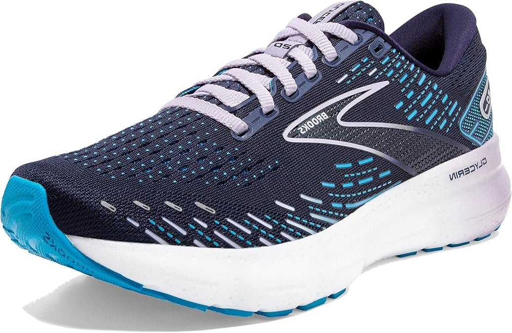 Brooks Women's Glycerin 20 Neutral Running Shoe, Oyster/Latigo Bay/Coral