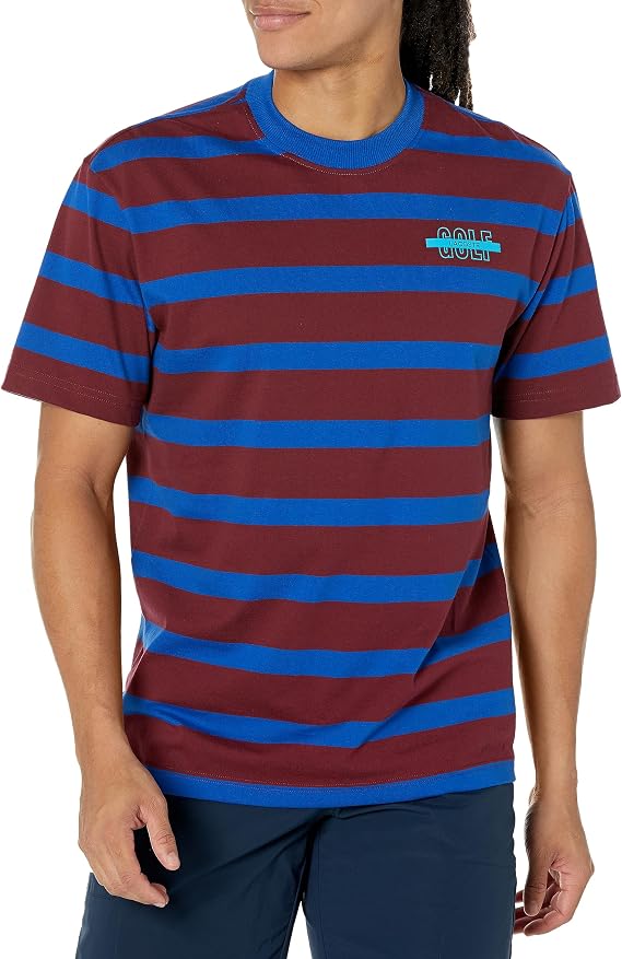 Lacoste Men's Striped 3D Print Cotton T-Shirt
