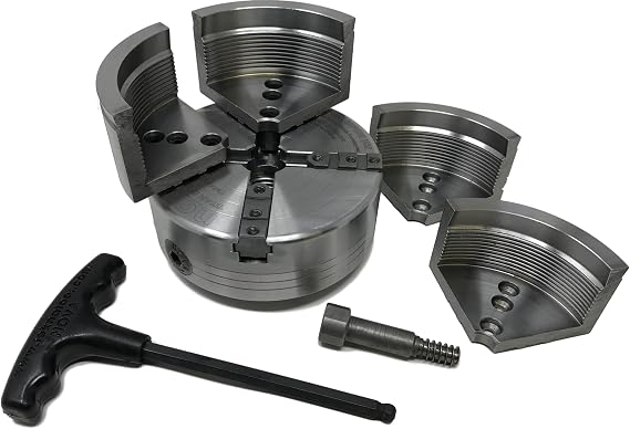 NOVA 13060 Titan III Wood LatheChuck, dedicated 1 1/4 in. 8 Thread with 5" Power Grip Jaw Set