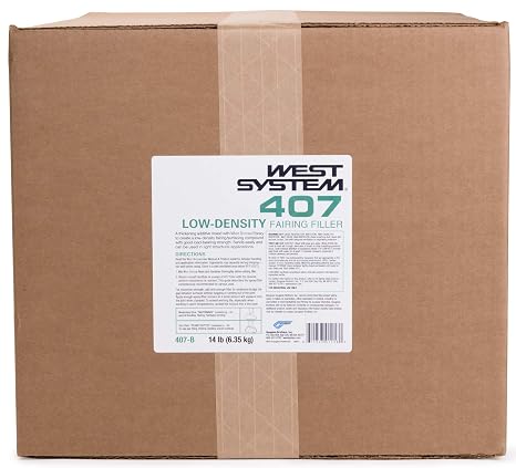 West System 407-B Low-Density Epoxy Filler, 14 lb | Easy-Sanding Filler