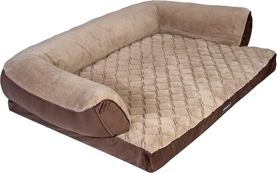 Beautyrest Super Lux Sofa Dog Bed (X-Large, Brown)