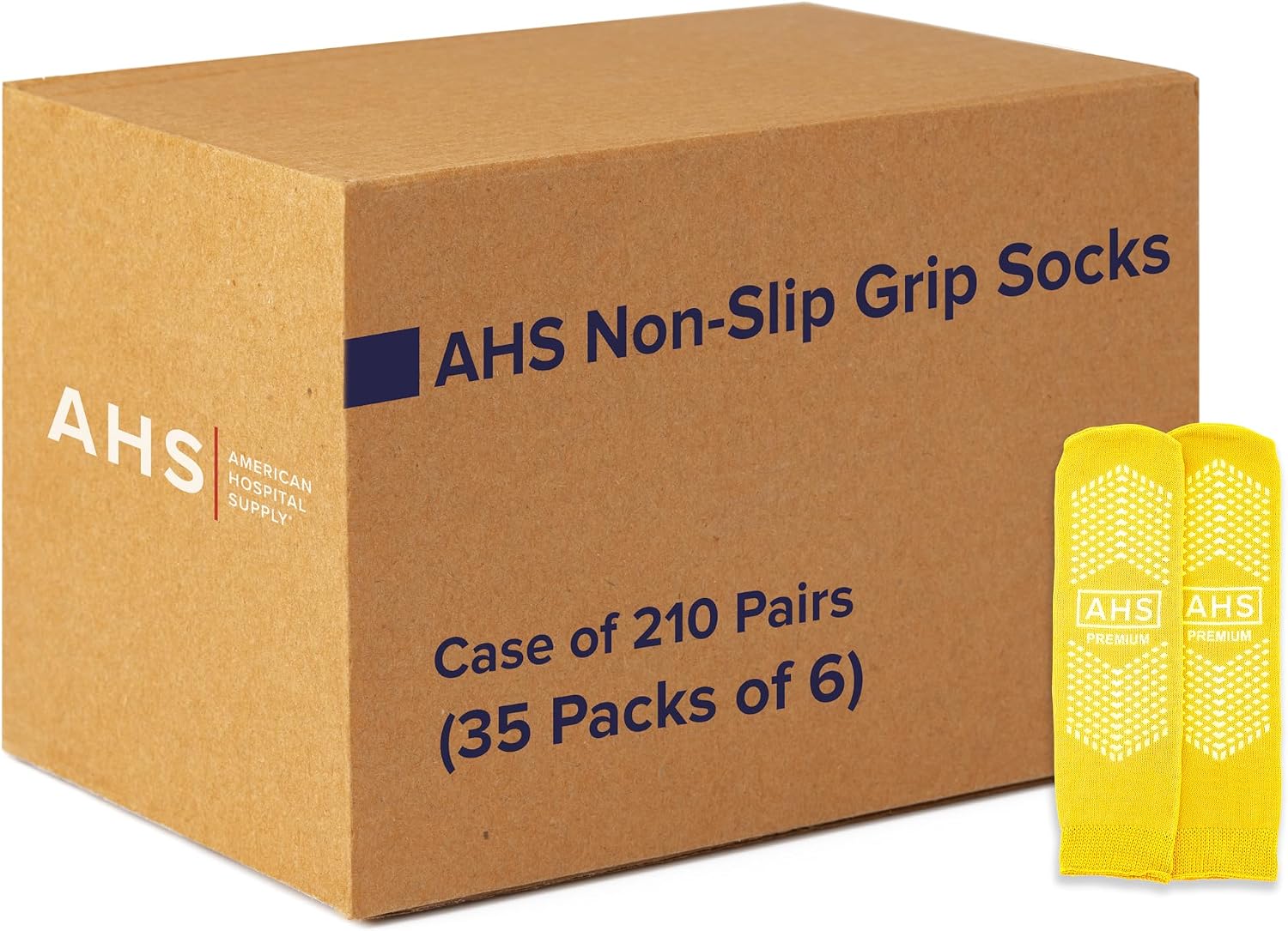 Non-Slip Grip Socks – Case | Hospital Socks for Men & Women | Anti-Skid for Adults