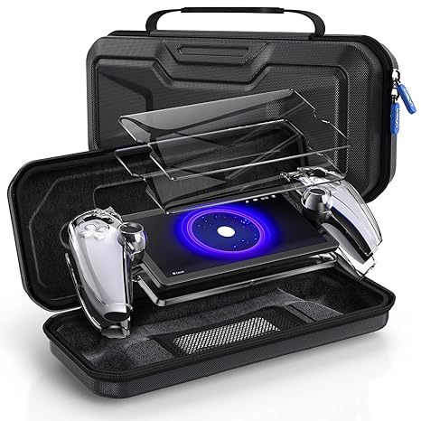 3 in 1 Accessoris Kit for Playstation Portal, Carrying Case for PS Portal