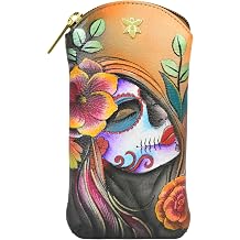 Anuschka 2040 Eyeglass Pouch, Women's Hand-Painted Genuine Leather Pouch