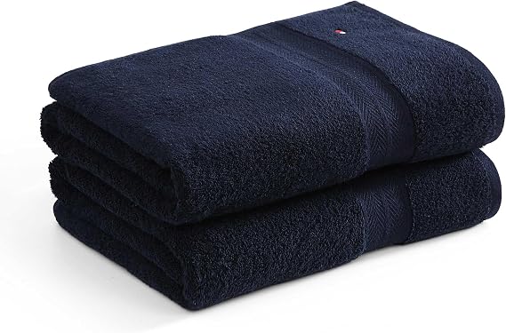 Tommy Hilfiger - Towel, Medium Weight Absorbent, for Everyday Home Use