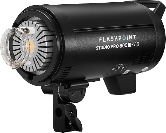 Flashpoint Studio Pro 800 III-V 800Ws R2 Professional Studio Flash with LED Modeling Lamp, Godox DP800III-V