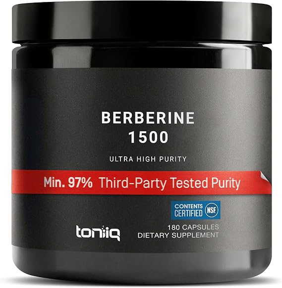 Toniiq NSF Certified Ultra High Strength Berberine HCl from The Himalayas