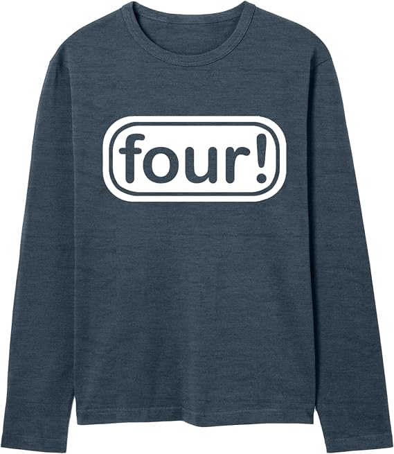 Lalo & Luna Four! 4th Birthday T-Shirt for Boy 4 Years Old Toddler Party Outfit Tee Gift