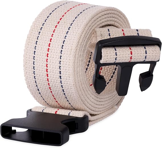 Gait Belt and Transfer/Walking Assist Quick-Click Standing Aid, 72inch Long for Seniors, Elderly, Caregiver, or Nurse
