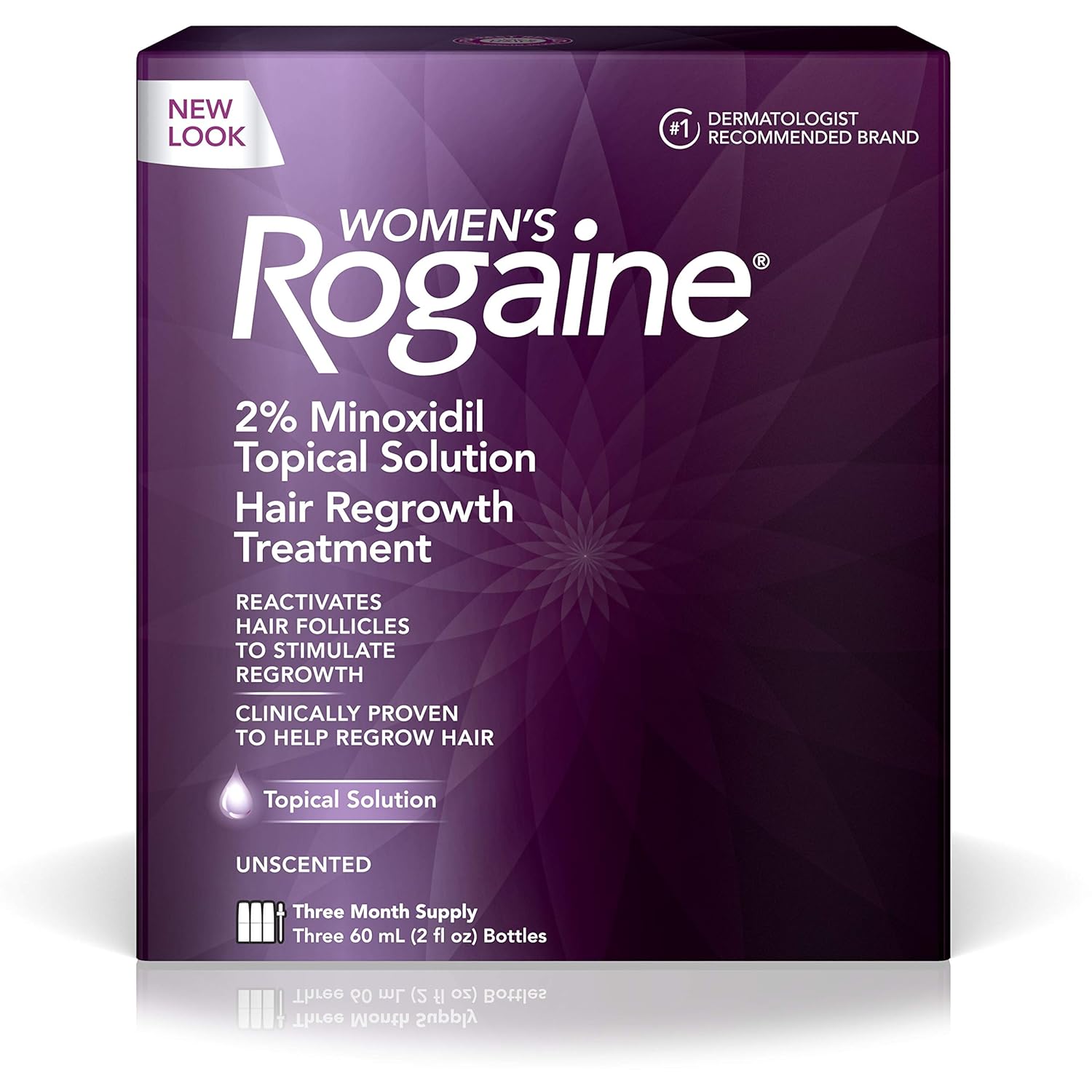 Rogaine for Women Hair Regrowth Treatment 2-Ounce Bottles