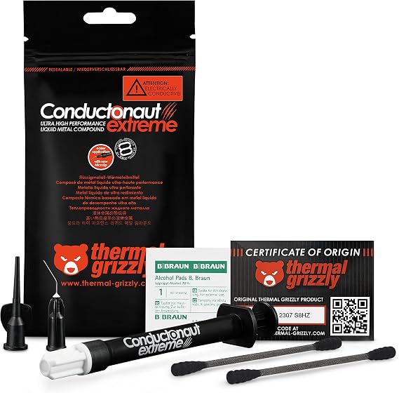 Thermal Grizzly Conductonaut Extreme - 1 Gram Liquid Metal Compound