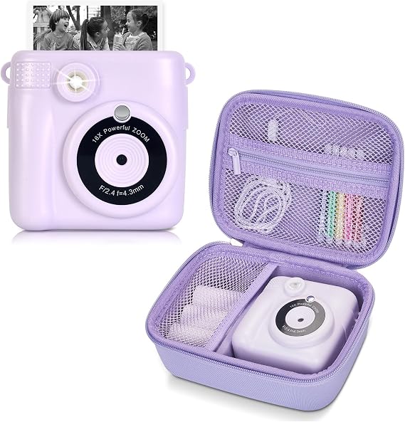 A Set of one Purple Camera Case and one Purple Camera