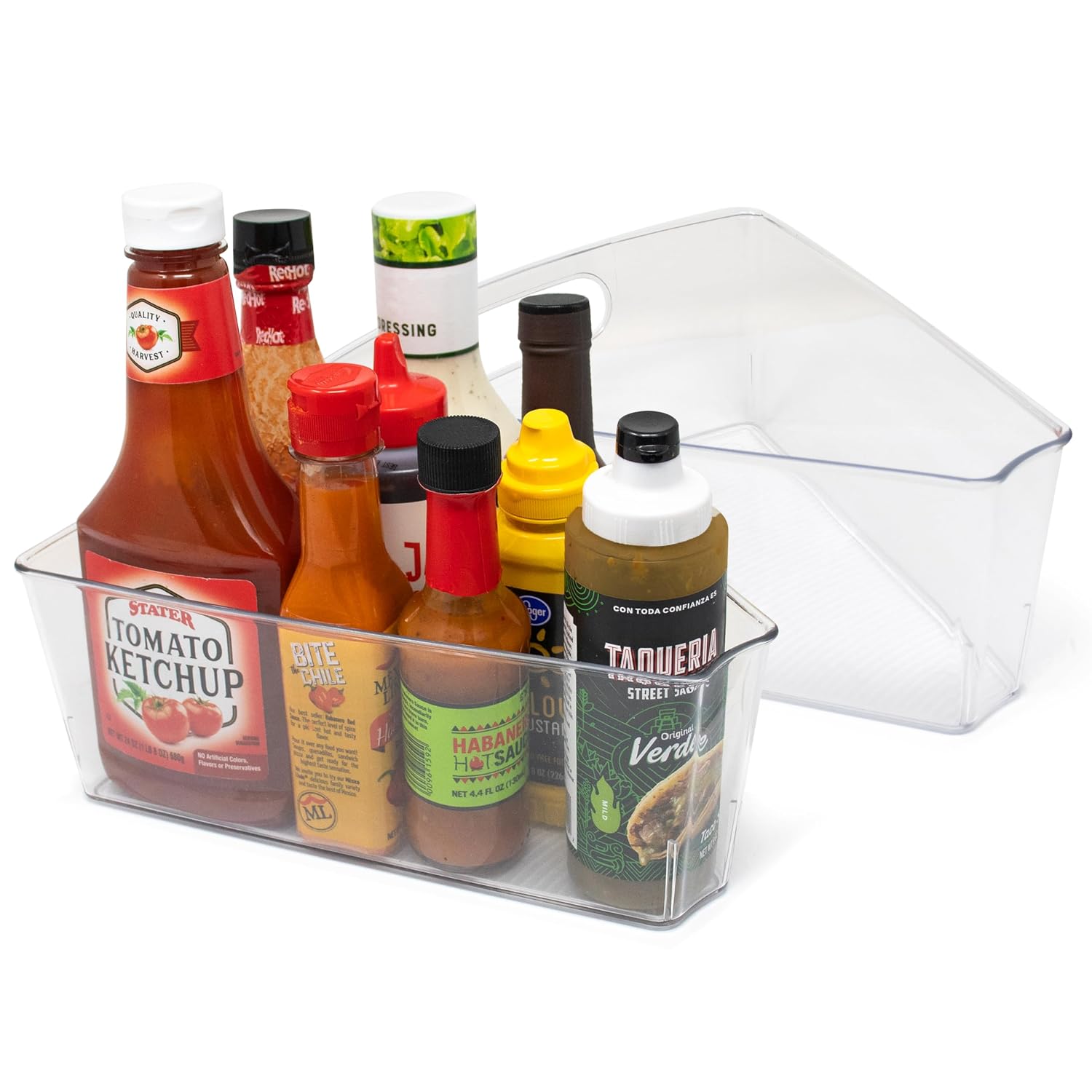 Kitchen Spaces KSCL2S6-AMZ Corner Lazy Susan Kitchen Organiser Plastic Transparent