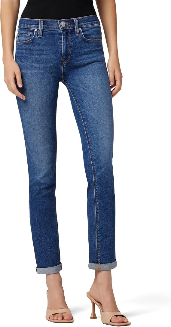 Hudson Women's Nico Mid Rise Straight Leg Crop Jean