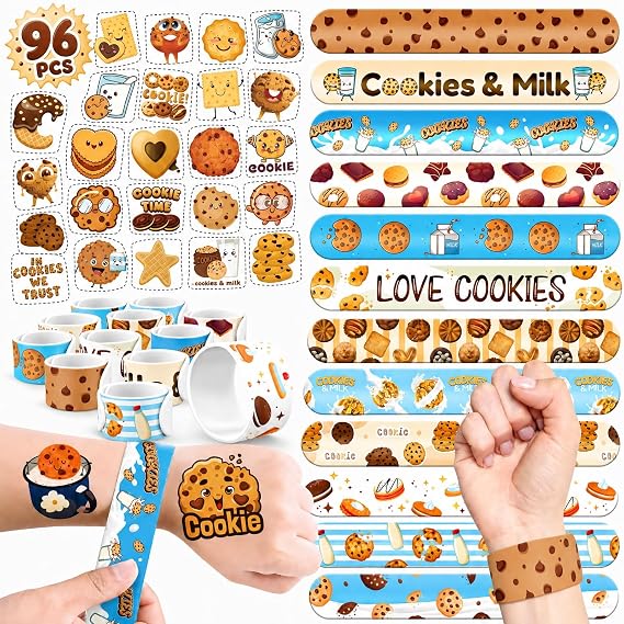 96 PCS Wildflower Birthday Party Decorations 72 Pre-Cut Temporary Tattoos & 24 Slap Bracelets for Girls, Perfect for Spring Theme Birthday Supplies, Floral Flower Birthday & Classroom Rewards