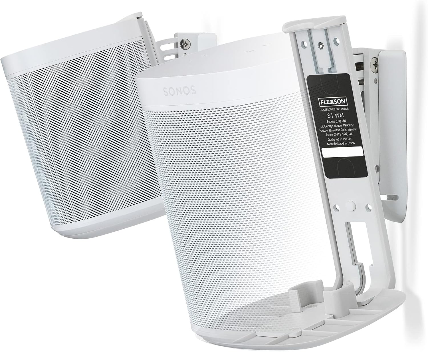 Flexson Wall Mount for Sonos One - 1 pair white