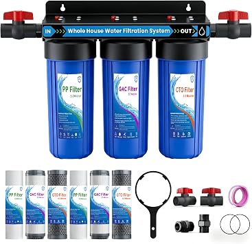 10"x2.5" Universal PP Sediment Water Filter Cartridge, 5 Micron, High Flow Rate, Removes Sand, Silt, Rust and Fine Sediments