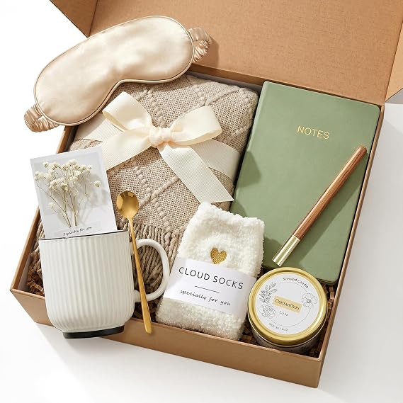 Get Well Soon Gifts Baskets for Women Self Care Birthday Gift | Friendship, Gifts for Women Birthday Unique Self Care, Gifts Basket for Sister, Mom, Wife, Girlfriend, Dad