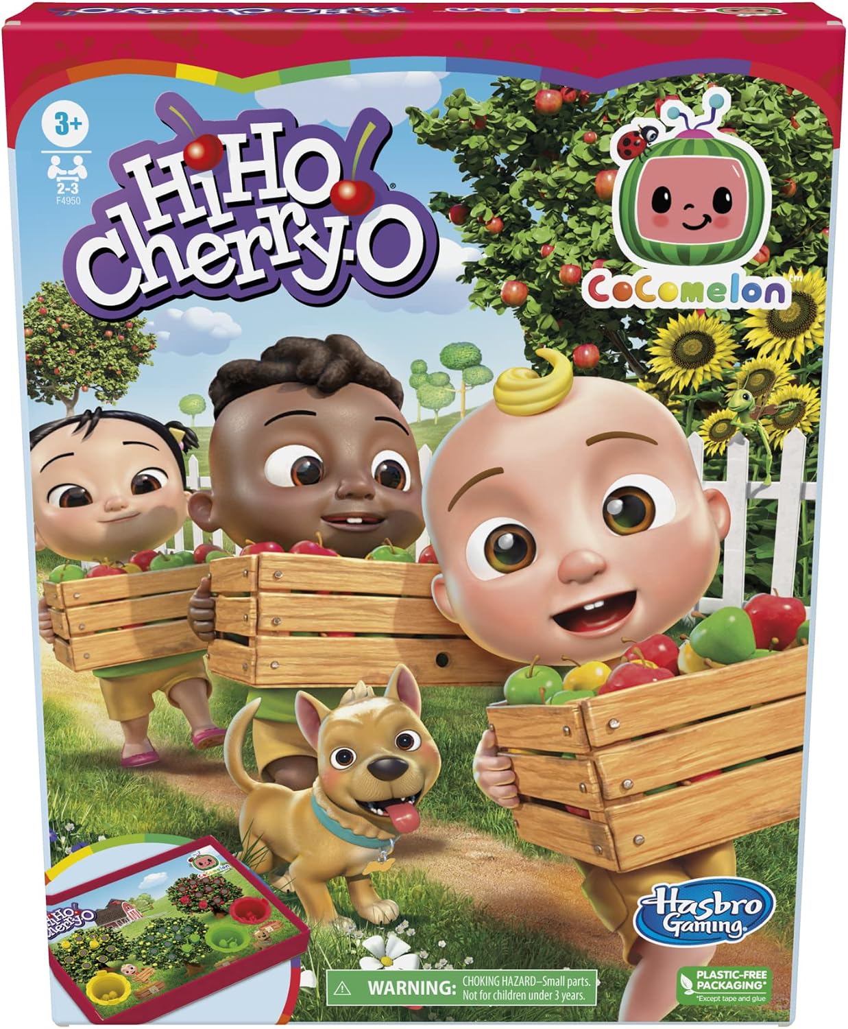 Hi Ho Cherry-O: CoComelon Edition Board Game, Counting, Numbers, and Matching Game for Preschoolers, Kids Ages 3 and Up, for 2-3 Players