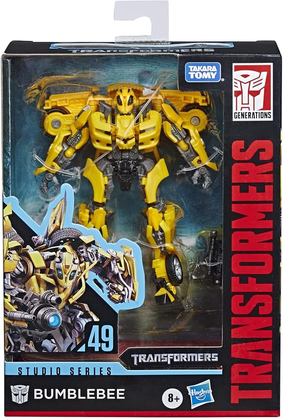 Transformers Toys Studio Series 49 Deluxe Class Movie 1 Bumblebee Action Figure - Kids Ages 8 & Up, 4.5"