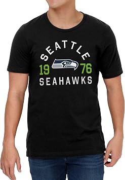 FOCO NFL Mens NFL Mens Heritage Print Team Logo T-Shirt
