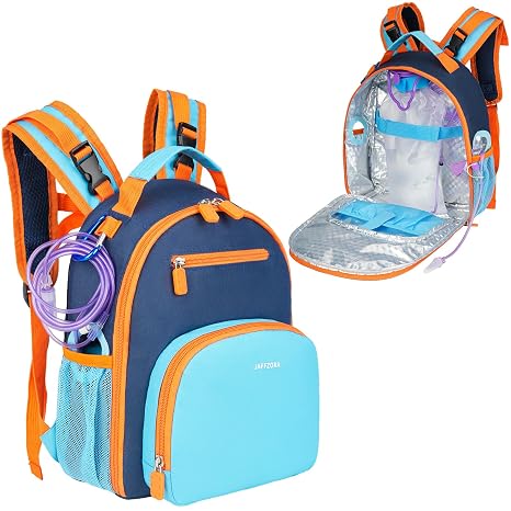 Feeding Pump Backpack Compatible with Kangaroo Joey/EnteraLite Infinity, Enteral Feeding Tube Bag Backpack for 500ml Bag, G Tube, J Tube or GJ Tube, Blue, Bag Only