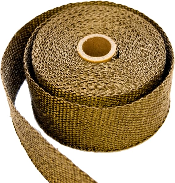 Titanium LAVA Exhaust heat header pipe wrap roll 2 INCH WIDE X 25 FEET LONG EXTREME high temperature wrap up to 3000F - Thermal Zero - LV116225