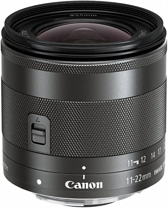 Canon EF-M 11-22mm f/4-5.6 STM Lens, Black 7568B002