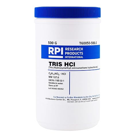TRIS Hydrochloride [Tris(hydroxymethyl) aminomethane HCl], 500 Grams