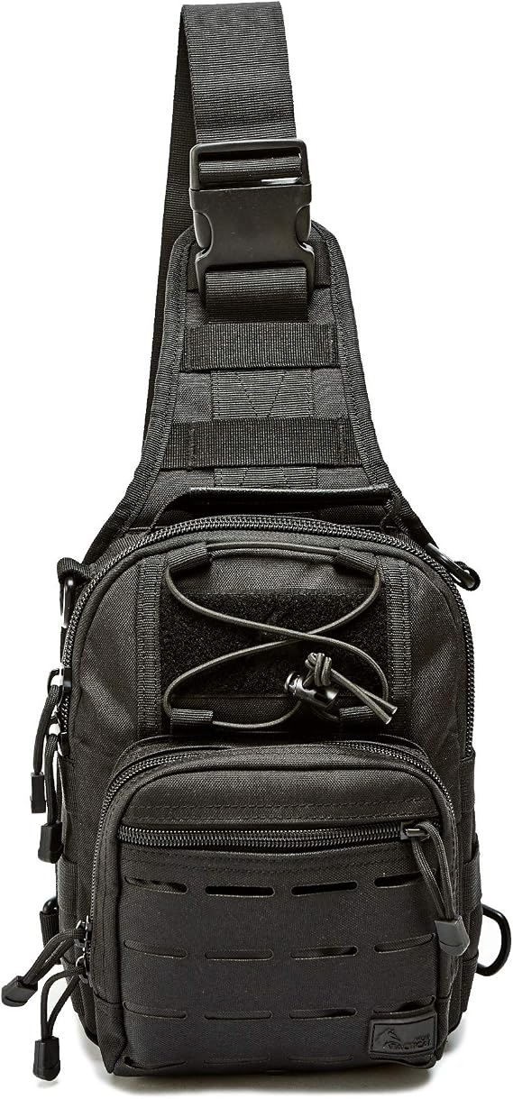 WOLF TACTICAL EDC Sling Bag - Concealed Carry Shoulder Bag for Range, Travel, Hiking, Outdoor Sports