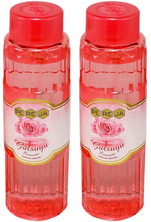 PeReJa Rose Water Two (2) Packs of 13.5 ounces / 400 ml. Total 27 ounces or 800 ml. Authentic PeReJa Rosewater (Gulsuyu) from Turkey. Inspected and Packed in a box By Cape Moda in Albany NY.
