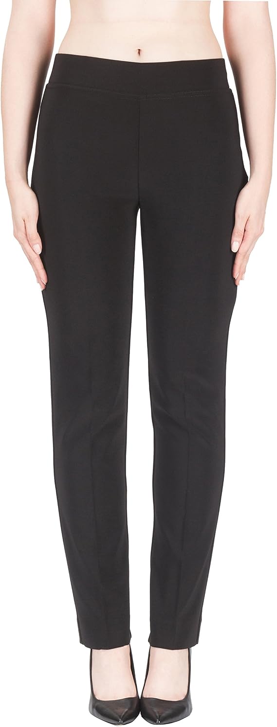 Joseph Ribkoff Black Elastic Waist Pull-On Stretch Pants Style 143105 - Size 2